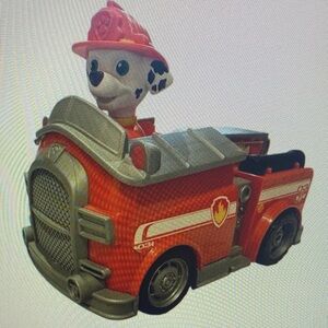 Paw Patrol Red and Gray Fire Engine with Dalmatian